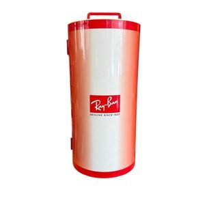 Vintage Ray-Ban Junior Collection Red Round Sunglasses Display Case 20” x 10”